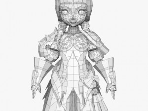 fantasy girl bendi 3D 模型