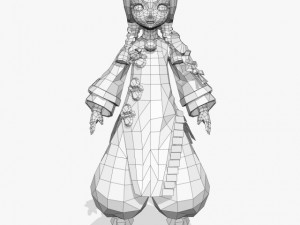 fantasy girl candi 3D Model