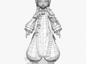 fantasy girl candi 3D Model