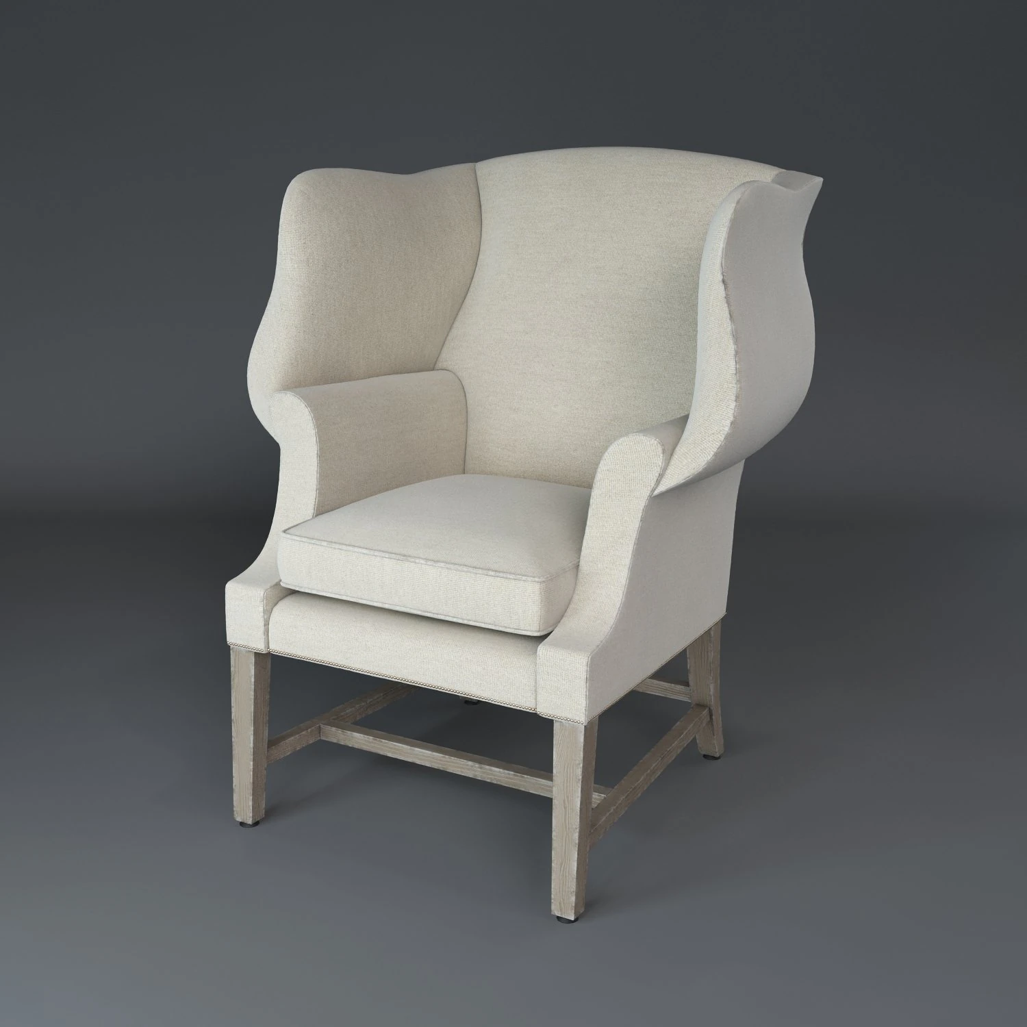 1920s georgian chair 3D Model .c4d .max .obj .3ds .fbx .stl .blend 