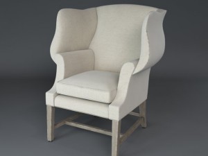 1920s georgian chair 3D Модель