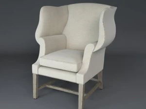 1920'lerin g&uuml;rc&uuml; sandalyesi 3D Model