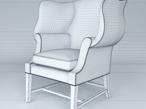 1920s georgian chair 3D Model