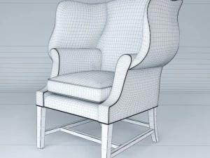 1920s georgian chair 3D Model