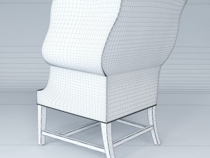 1920s georgian chair 3D Model