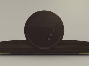 wooden clock Model 3D