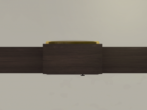 wooden clock Model 3D