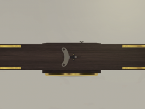wooden clock Model 3D