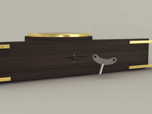 wooden clock Model 3D