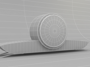 wooden clock Model 3D
