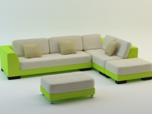 modern sofa Modelo 3D