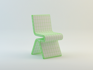 modern chair 2 Model 3D