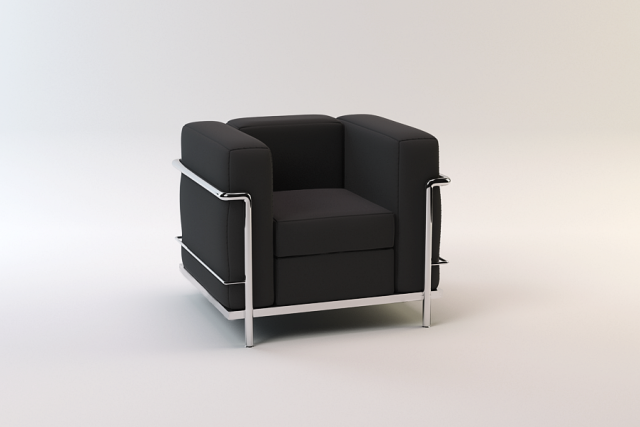 grand armchair 3D मॉडल .c4d .max .obj .3ds .fbx .stl .blend 