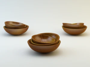 tazza di legno Modello 3D