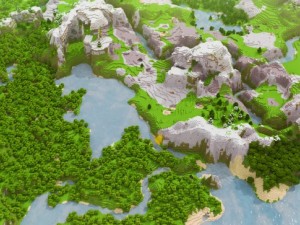 minecraft landscape 1 Modelo 3D