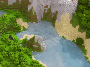 minecraft landscape 1 3D Model