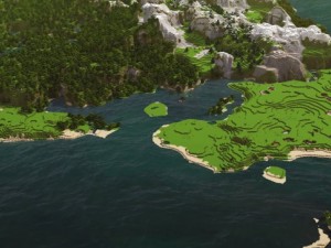 minecraft landscape 2 Modelo 3D