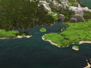 paesaggio di minecraft 2 Modello 3D