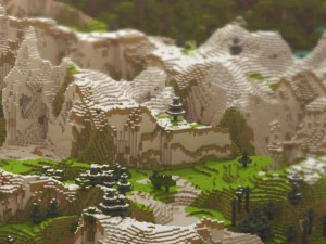 minecraft landscape 3 3D Model