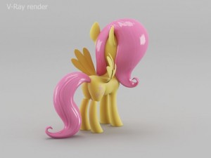my little pony fluttershy Modelo 3D