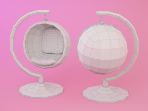 eero aarnio bubble chair ver 2 3D Model