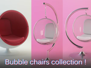 collezione di sedie a bolle Modello 3D