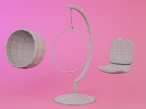 bubble chairs collection 3D Model