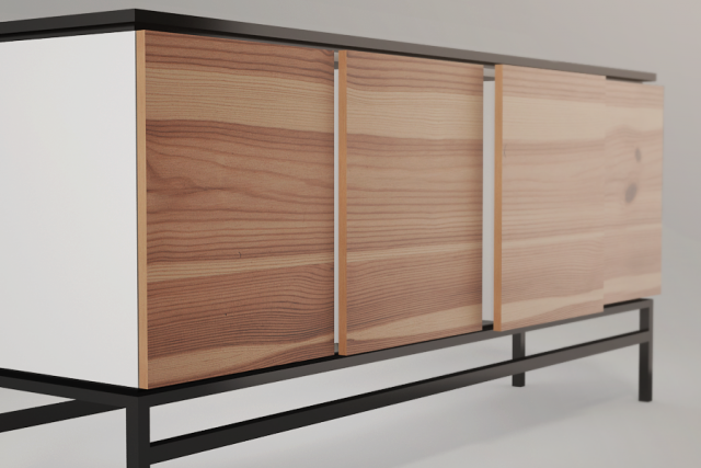 sideboard 3D Model .c4d .max .obj .3ds .fbx .stl .blend 