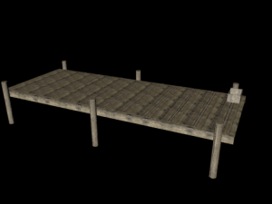 fishing dock 3D Model