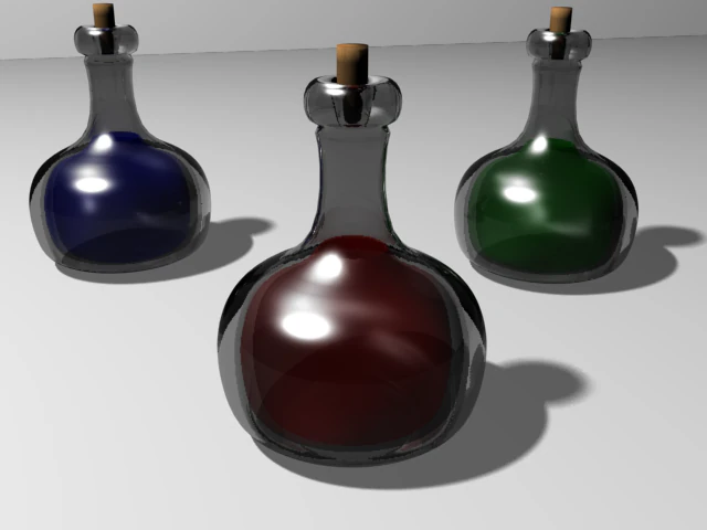potions 3D Model .c4d .max .obj .3ds .fbx .stl .blend