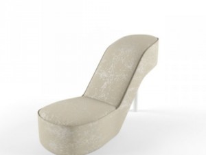 slipper chair Model 3D