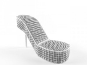 slipper chair Model 3D