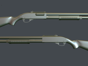 remington 870 Modèle 3D