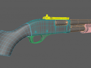 remington 870 Modèle 3D