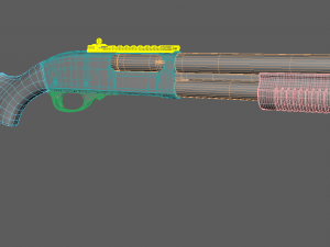 remington 870 Modèle 3D