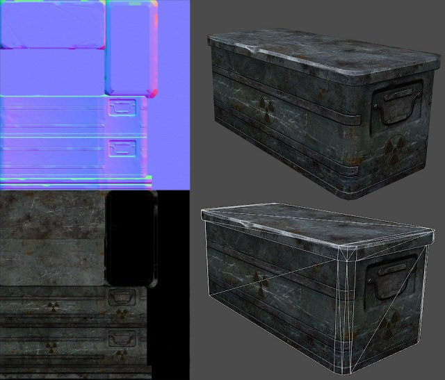 box 3Dモデル .c4d .max .obj .3ds .fbx .stl .blend 