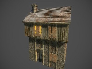 medieval house Modelo 3D