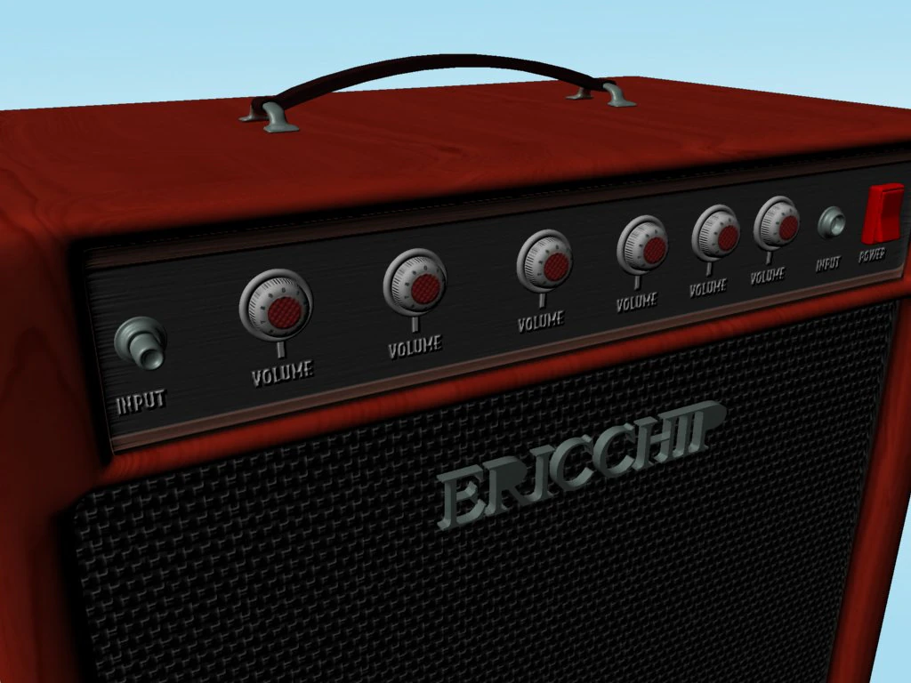 amplifier small 3D Model .c4d .max .obj .3ds .fbx .stl .blend 