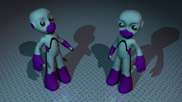 gen robot high and low poly rigged 3D Model .c4d .max .obj .3ds .fbx .stl .blend 