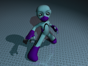 gen robot high and low poly rigged 3D Model