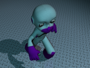 gen robot high and low poly rigged 3D Model