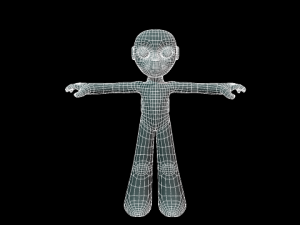 gen robot high and low poly rigged 3D Model