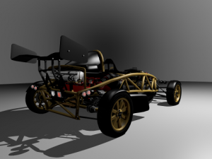 ariel atom v8 2011 Model 3D