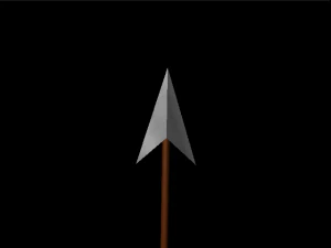 2 spears 3D Model