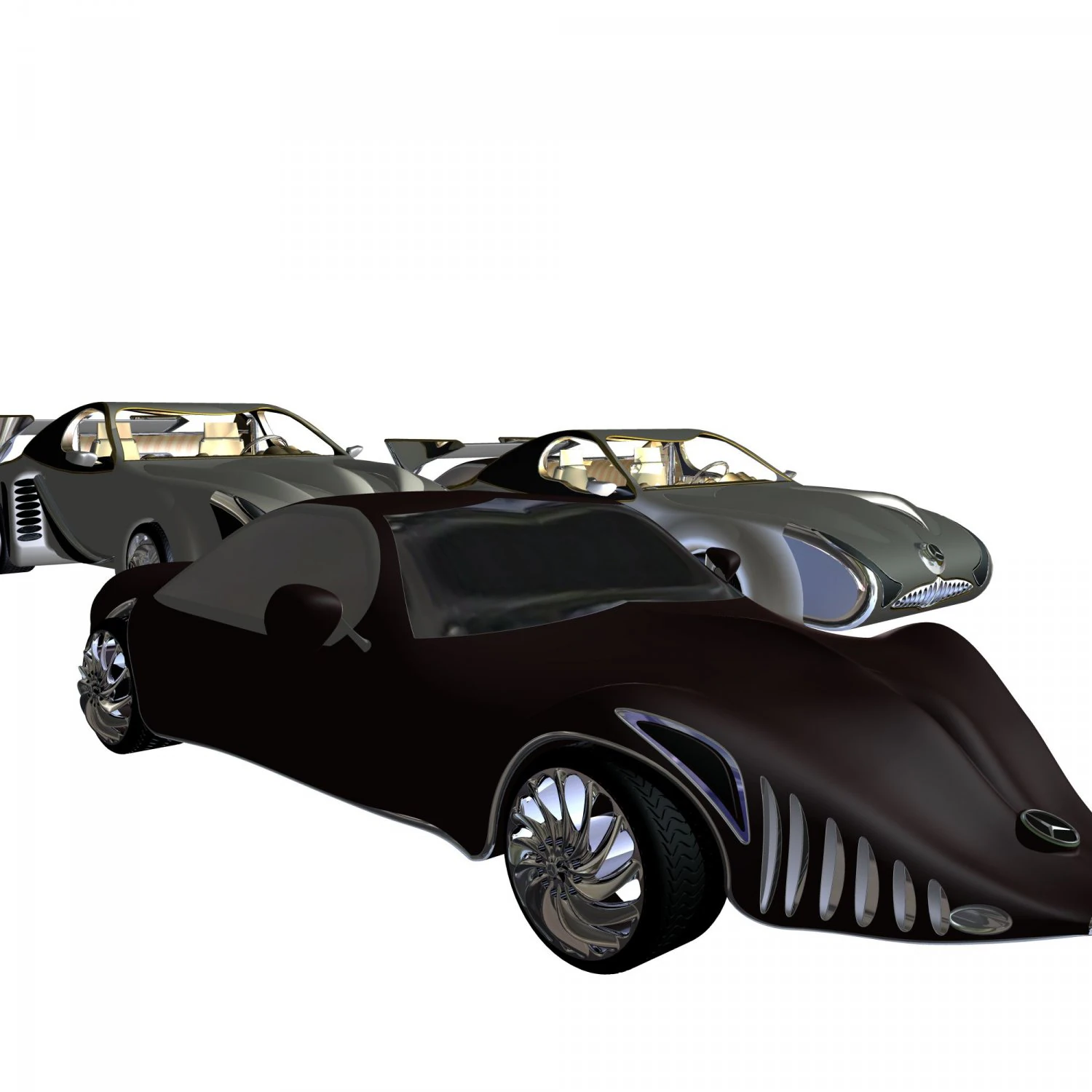 mercedes car 2030 3D Model .c4d .max .obj .3ds .fbx .stl .blend