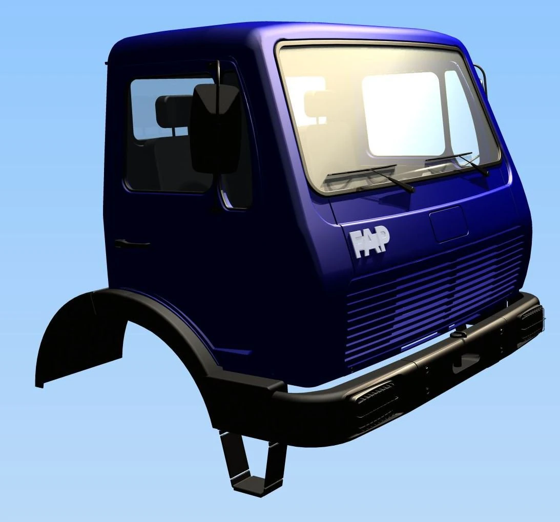 fap 1118 cab 3D Model .c4d .max .obj .3ds .fbx .stl .blend