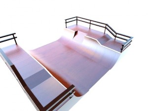 skate bmx park ramp 3D Model
