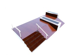 skate bmx park ramp 2 3D Model