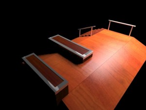 skate bmx park ramp 2 3D Model