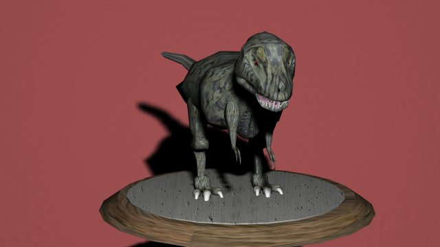 dinosaur 3D Model .c4d .max .obj .3ds .fbx .stl .blend 